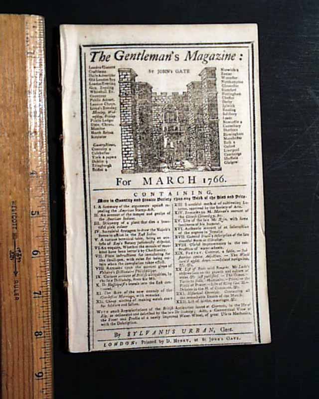 Repeal Of The Stamp Act In A London Magazine Rarenewspapers