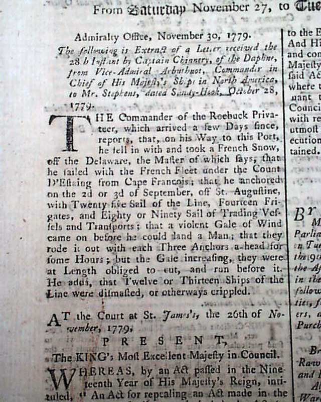 A Naval Encounter During The Revolutionary War Rarenewspapers