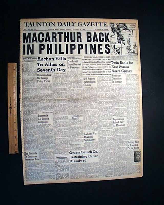 Invasion Of The Philippines RareNewspapers