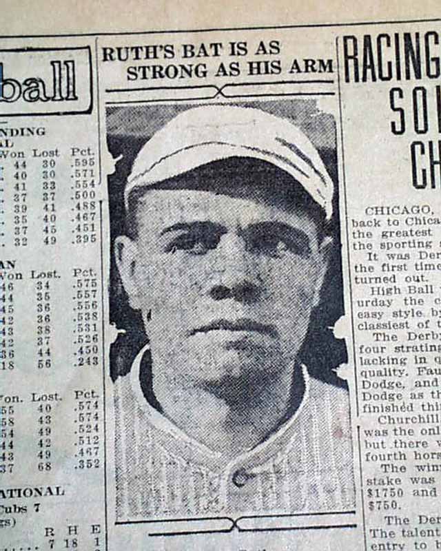 Early Babe Ruth Photo Red Sox Rarenewspapers