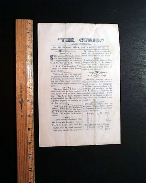 Small Amateur Newspaper From Benson RareNewspapers