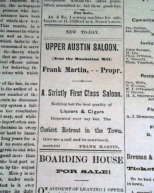 1875 Old West Newspaper From Austin NV RareNewspapers