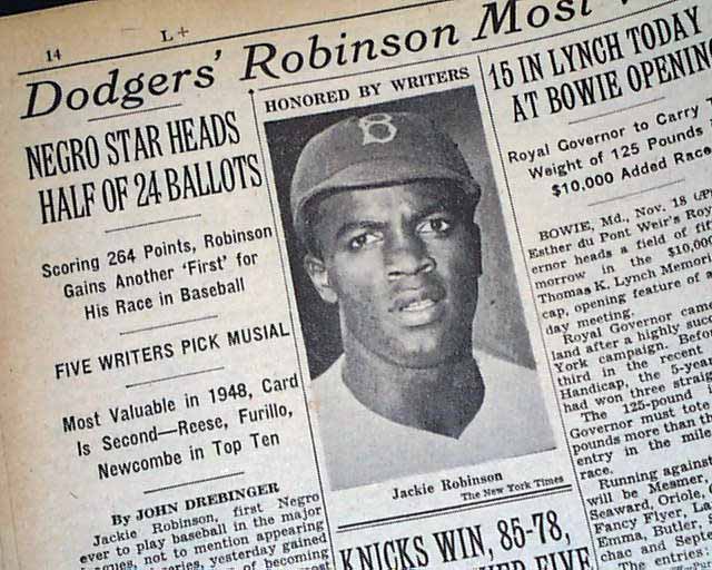 Bearing the Glory: The Tragedy of Jackie Robinson's 1949 MVP Award