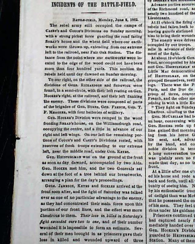 A Civil War map and much good content... Battle of Cold Harbor ...