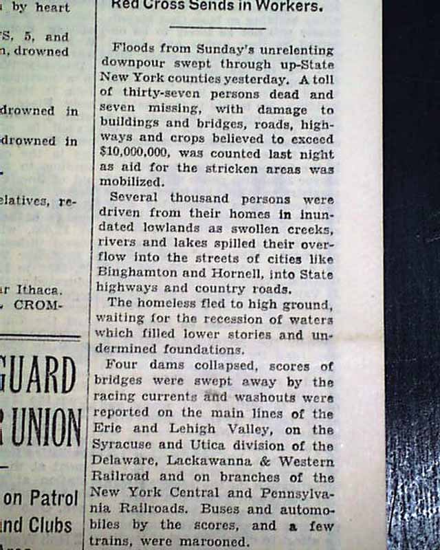 Watkins Glen flood of 1935...