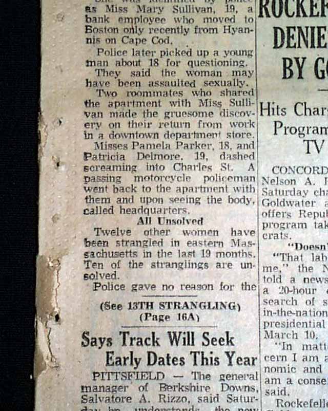 Boston Strangler Last Victim Murdered..... - RareNewspapers.com