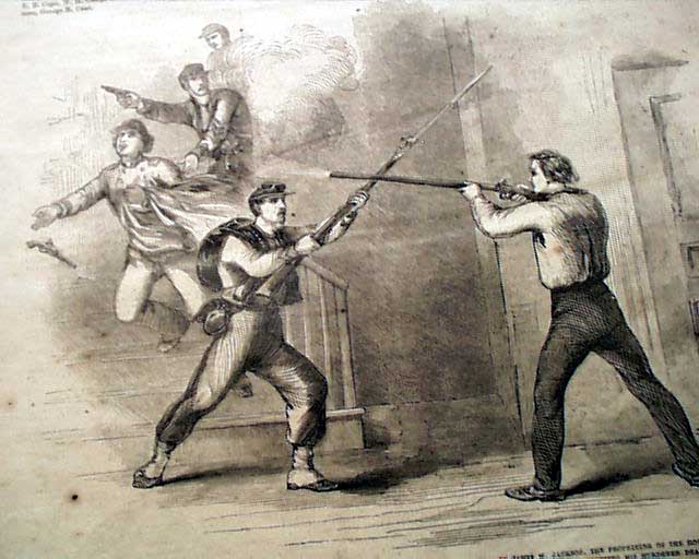 Very dramatic issue on the first casualty of the Civil War...