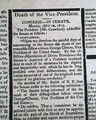 Death of Vice President Clinton...   - Image 5