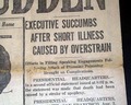 Dramatic headline on the death of the President... - Image 3