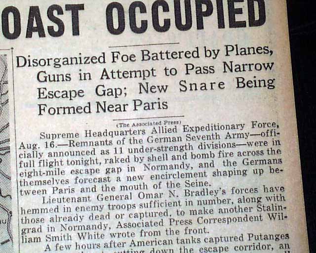 Operation Dragoon in 1944... - RareNewspapers.com