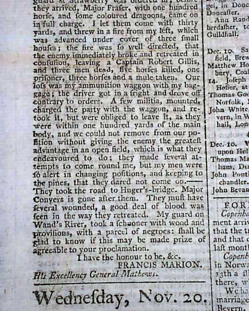 Battle of Combahee River & death of Lt. Col. John Laurens ...