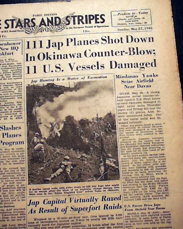 Battle Of Okinawa RareNewspapers