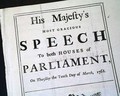 The King's speech in 1768... - Image 1