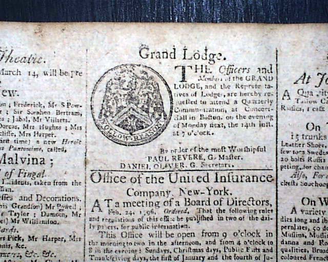 Washington, John Adams, Sam Adams, Paul Revere