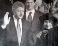 Clinton is sworn into office... - Image 1