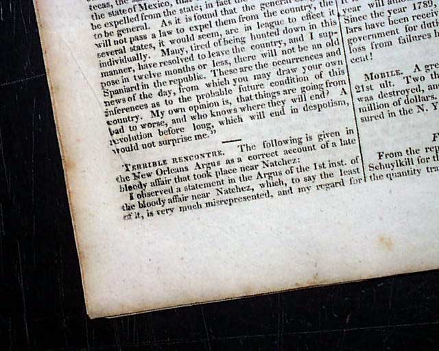 Jim Bowie draws national attention: the Sandbar fight...