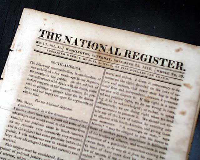 A short-live title from the nation's capital...