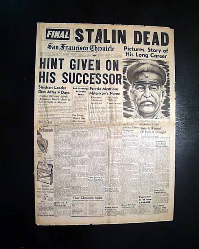 Death of Stalin&hellip; - RareNewspapers.com