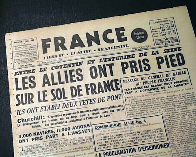 a-french-newspaper-announcing-the-d-day-invasion-rarenewspapers