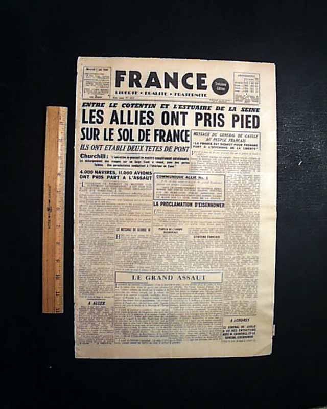 a-french-newspaper-announcing-the-d-day-invasion-rarenewspapers