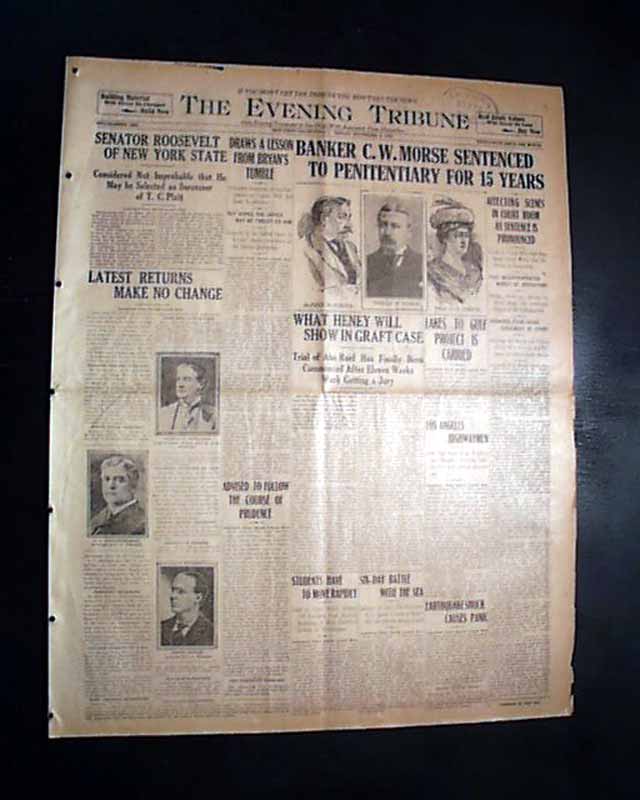1908 Charles W. Morse prison sentence...