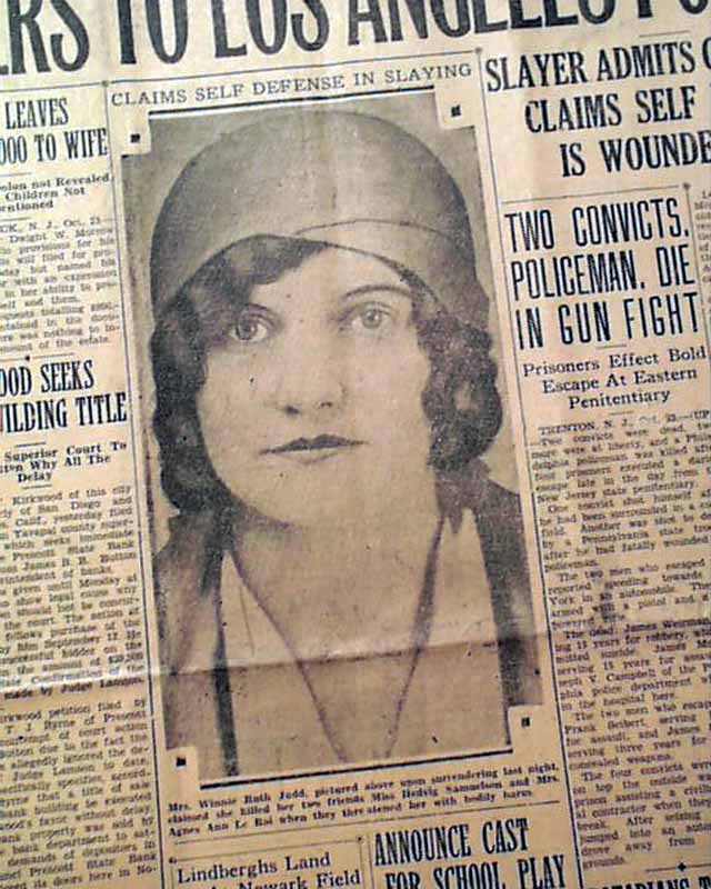 Winnie Ruth Judd sentenced to death.... - RareNewspapers.com