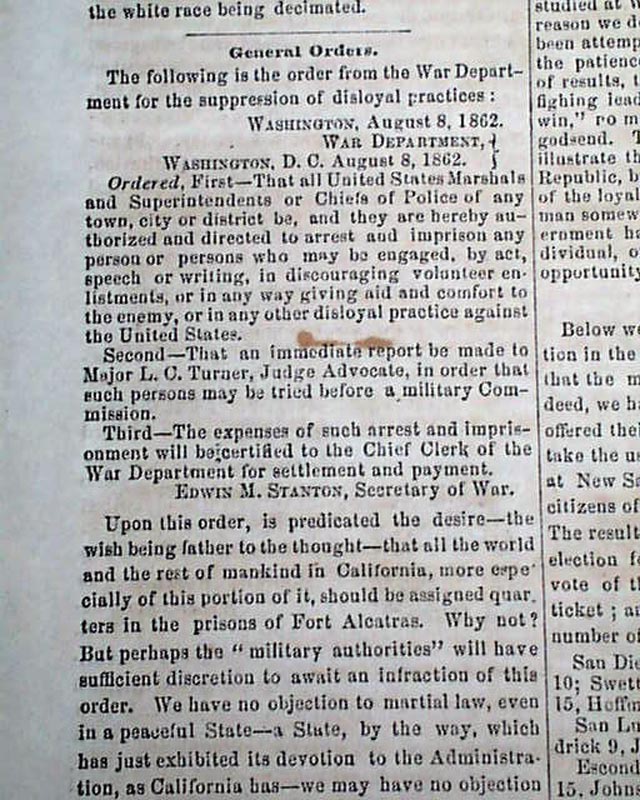 A very early newspaper from Los Angeles...