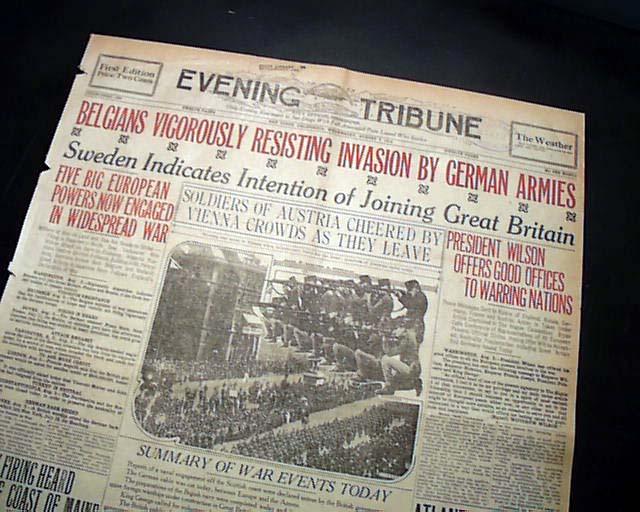 1914 World War I beginning...