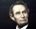 1865 print of Lincoln in "oil colors"... - Image 1