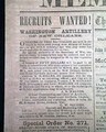 "Memphis" newspaper printed in Jackson during the Civil War... Battle of Murfreesboro... - Image 3