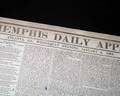 "Memphis" newspaper printed in Atlanta GA during the Civil War... - Image 1