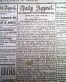 "Memphis" newspaper printed in Atlanta GA during the Civil War... - Image 2