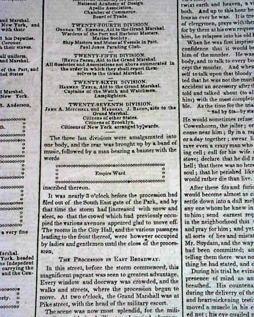 William Henry Harrison Funeral In 1841... - RareNewspapers.com