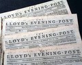Four late 18th century newspapers... - Image 1