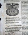Harrison elected President, in Harrison's campaign newspaper... - Image 4