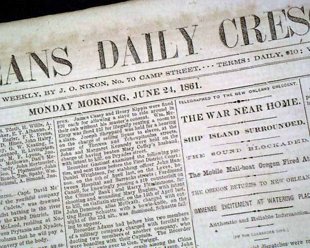 Rare issue from New Orleans during the Confederacy...