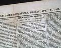 On the assassination of Abraham Lincoln... - Image 1