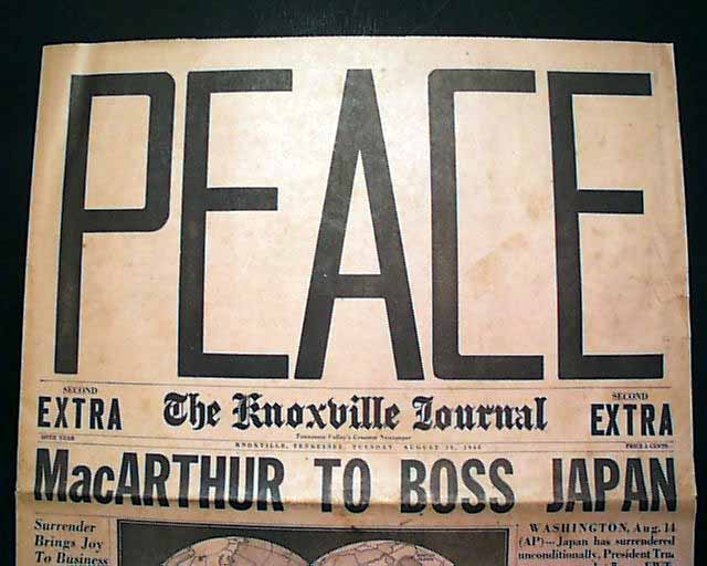Great display issue on the end of World War II...