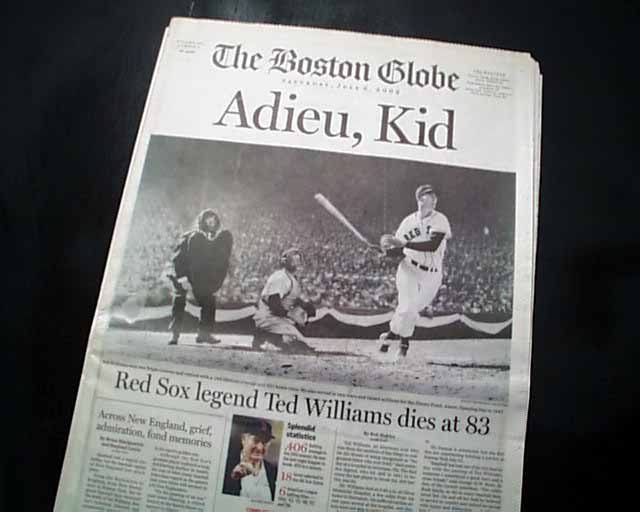 TSN Archives: Boston and Red Sox icon Ted Williams, 1918-2002 (July 15,  2002)