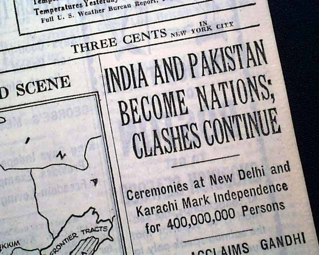 Partition Of India In 1947 