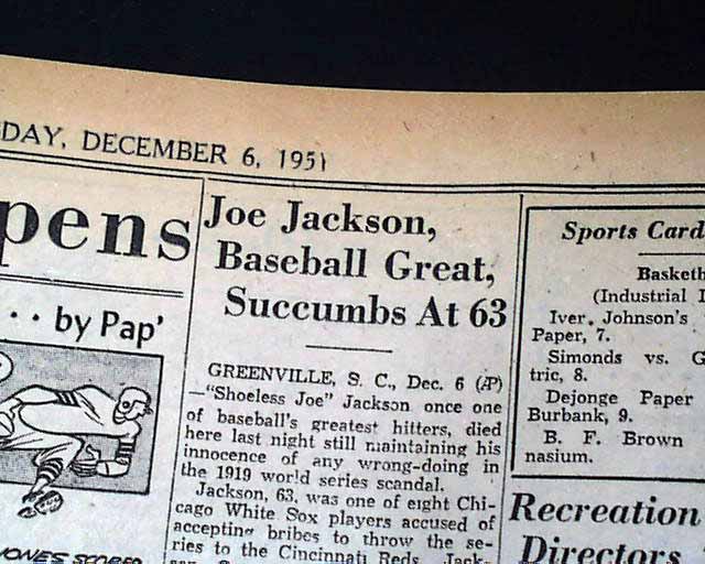 Shoeless Joe Jackson - Wikipedia