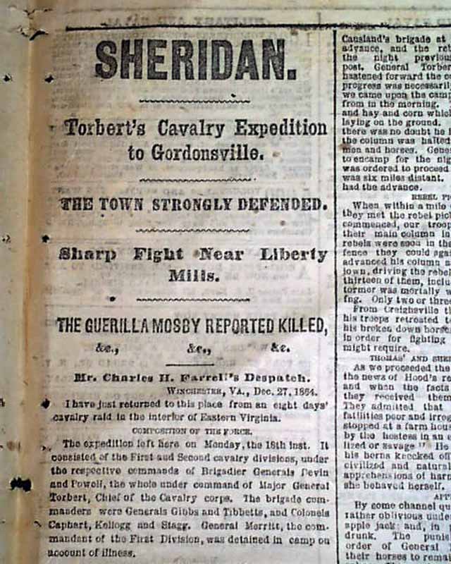 1864 Civil War Capture of Savannah GA....