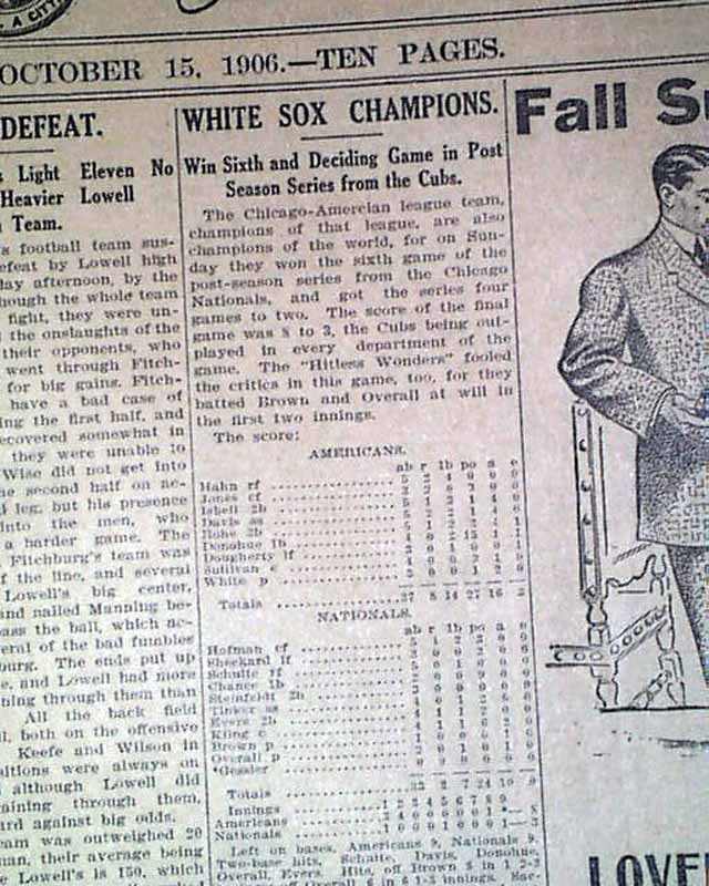 The 1906 World Series: Chicago vs. Chicago 