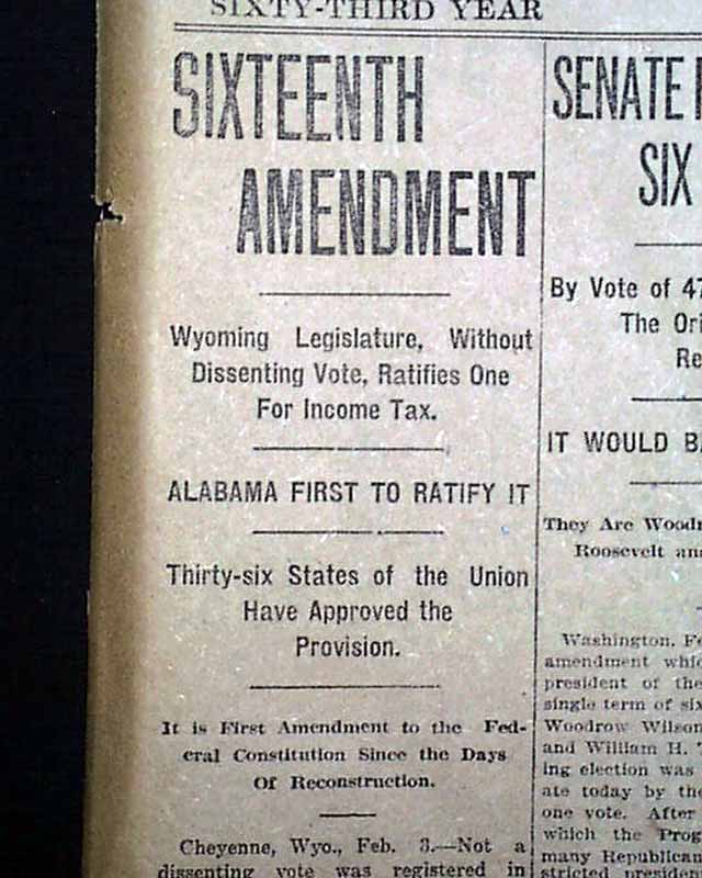 sixteenth amendment