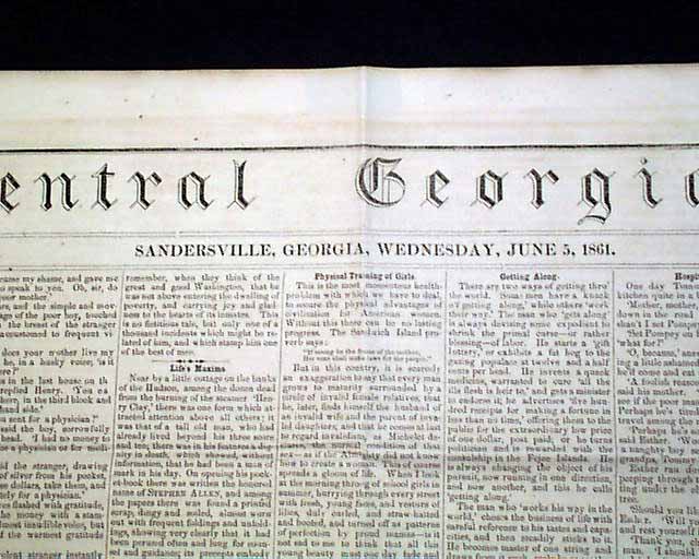 Very rare Confederate title from Georgia...