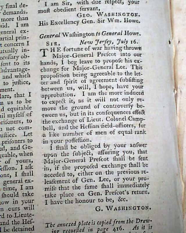 Surrender of Ticonderoga... Washington's Manifesto...
