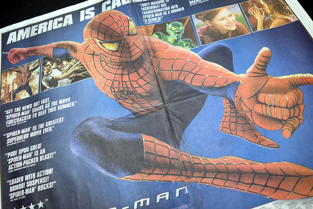 1st week  of "Spider-Man", in a Los Angeles newspaper...