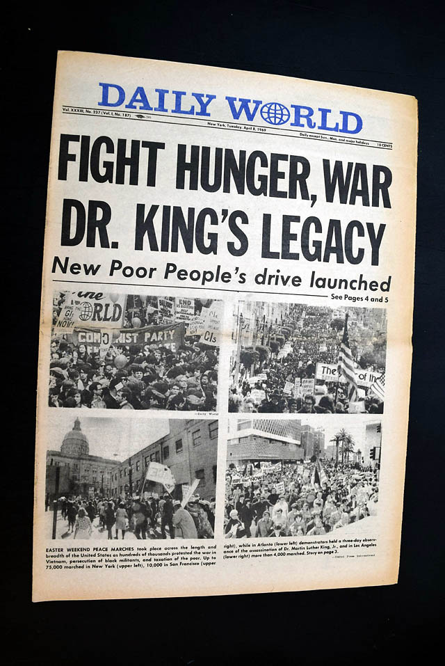 Martin Luther King Jr. celebrated in 1969...