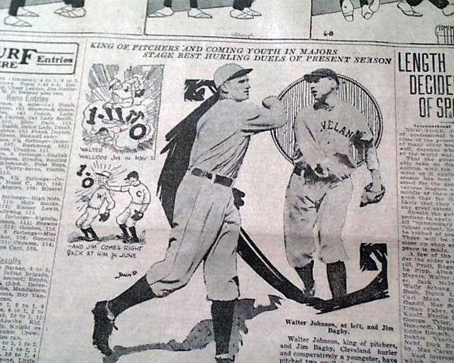 1918 Walter Johnson, Harry Hooper & Jim Bagby photos...