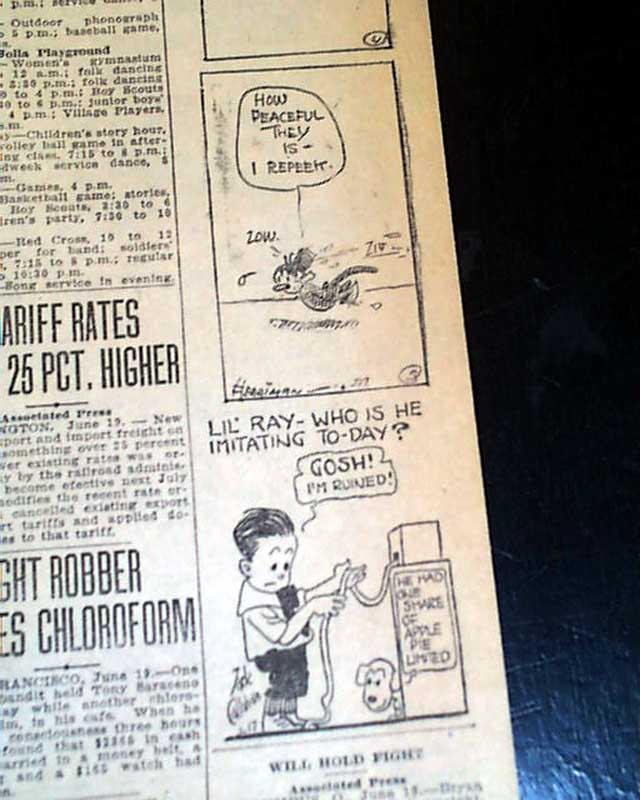 1918 Krazy Kat & Abie The Agent comic strips... - RareNewspapers.com